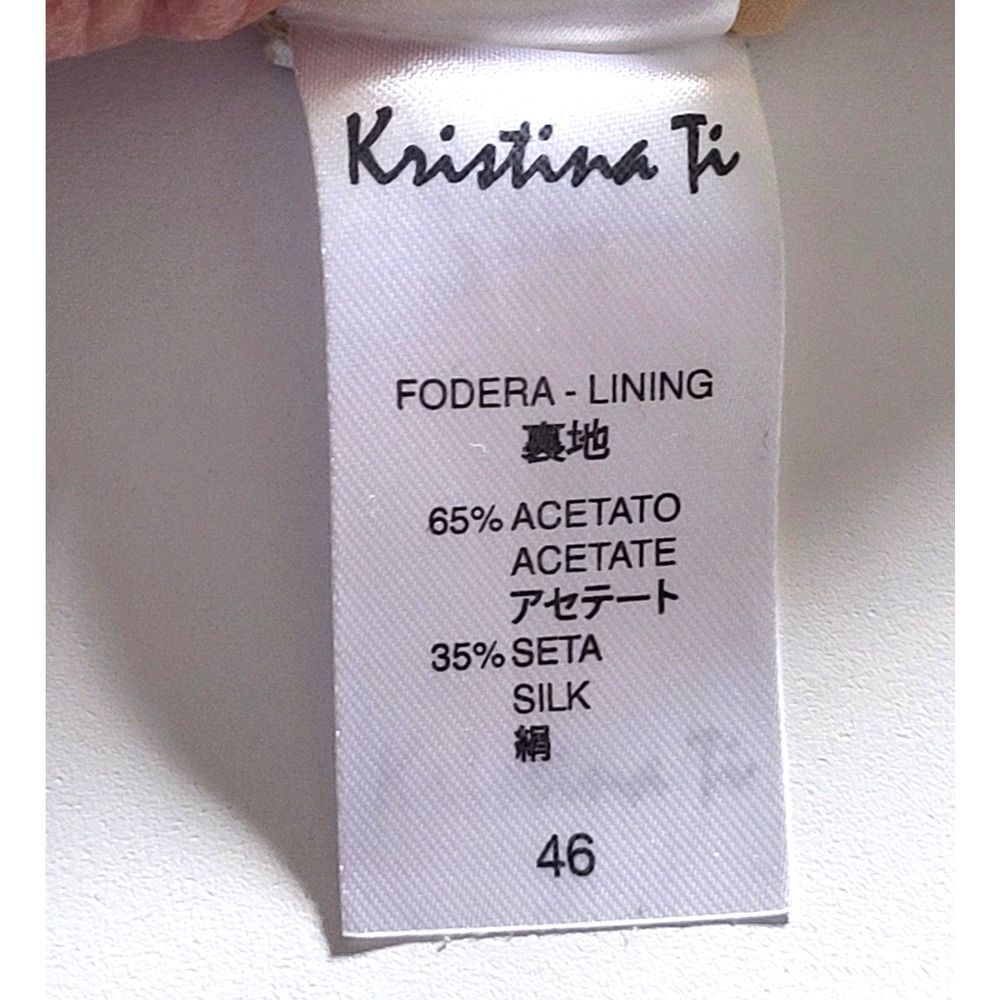 Kristina Ti Chic Small Beaded Silk Pants Italian Designer Floral Lined Colorful - Picture 9 of 9